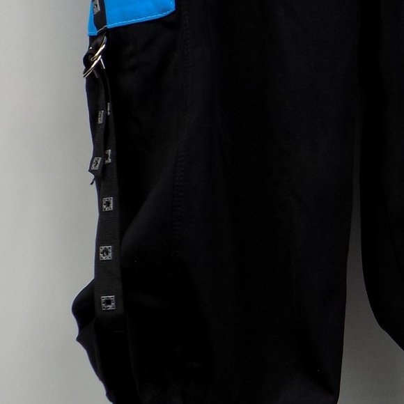 Unbranded Punk Black Cargo Pocketed Shorts With Side Straps Size Large Childrens - Picture 8 of 8